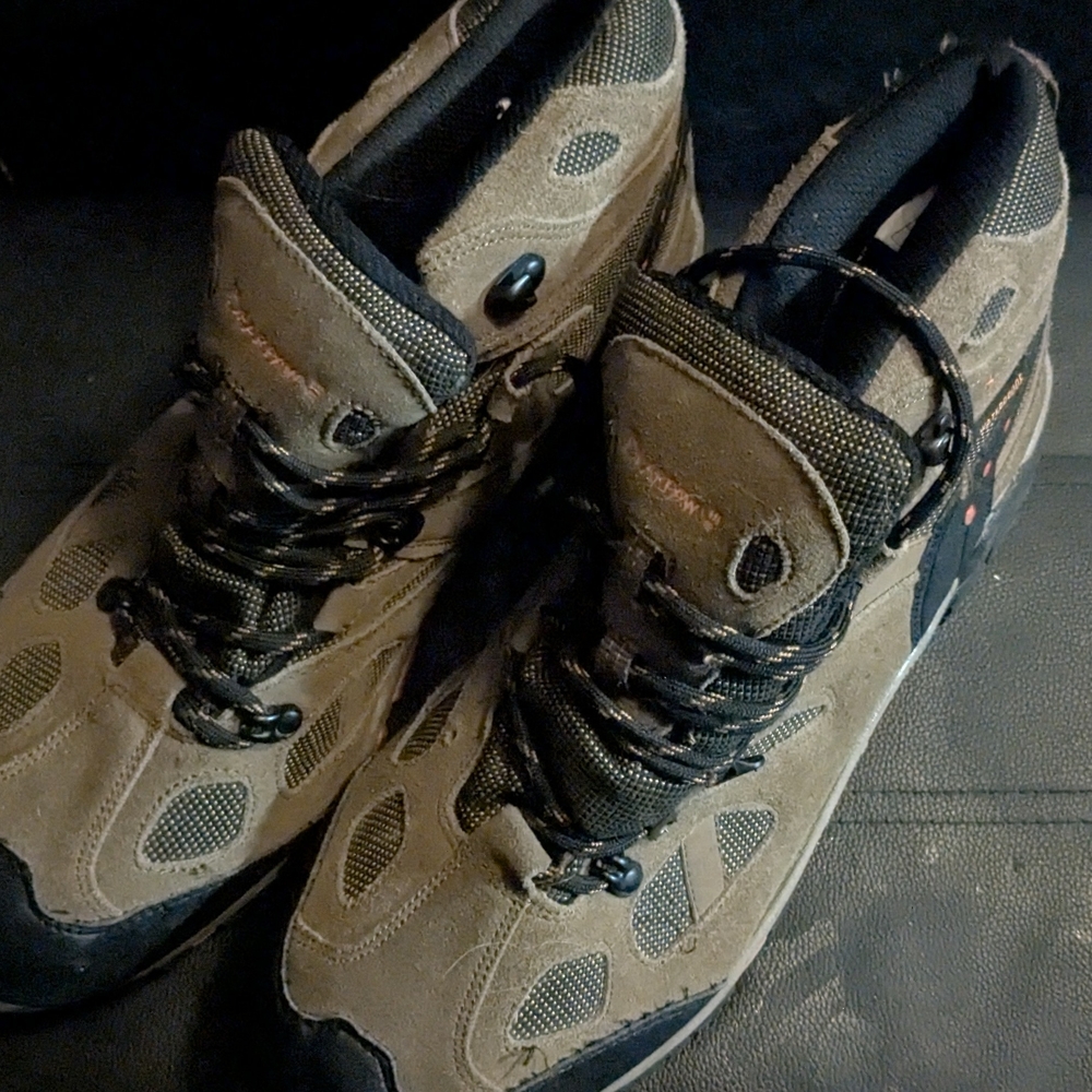 Men's BearPaw Hiking Boots in Brown and Black